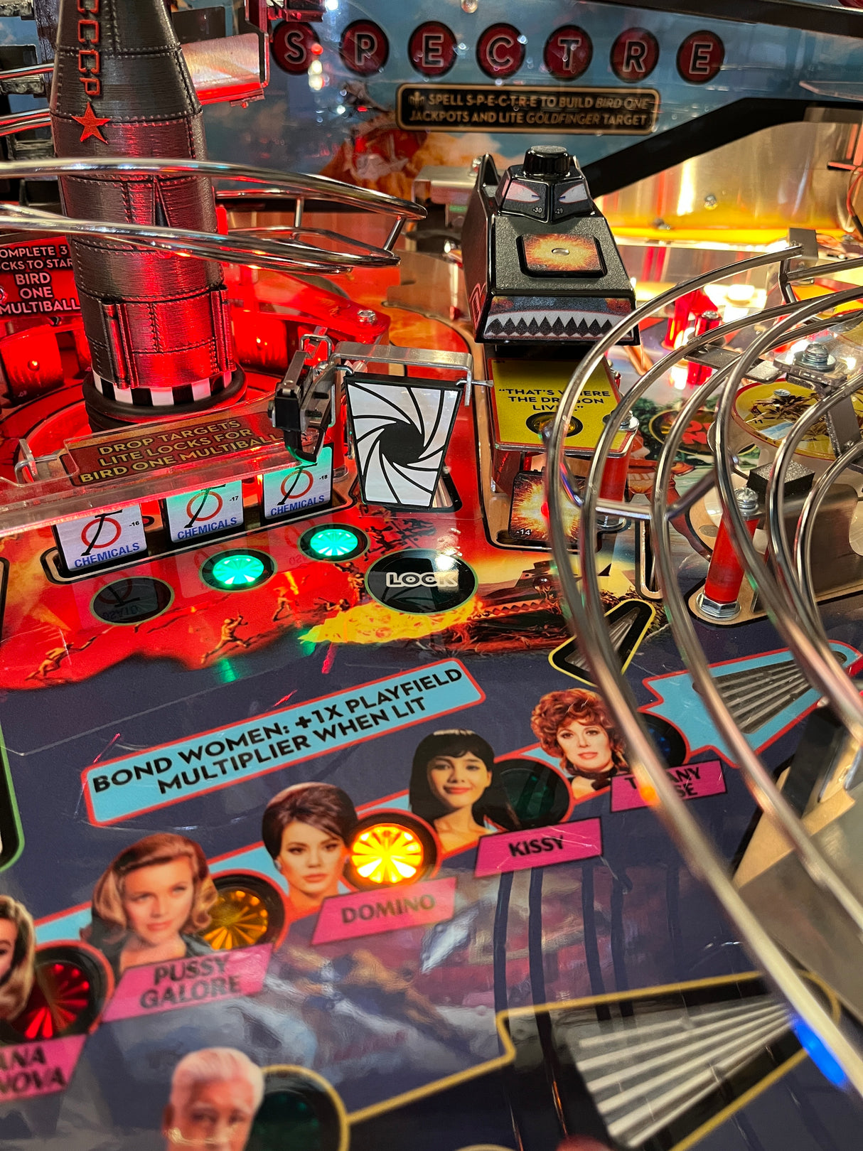 007 James Bond Pinball Bullet Gate Assembly Cover