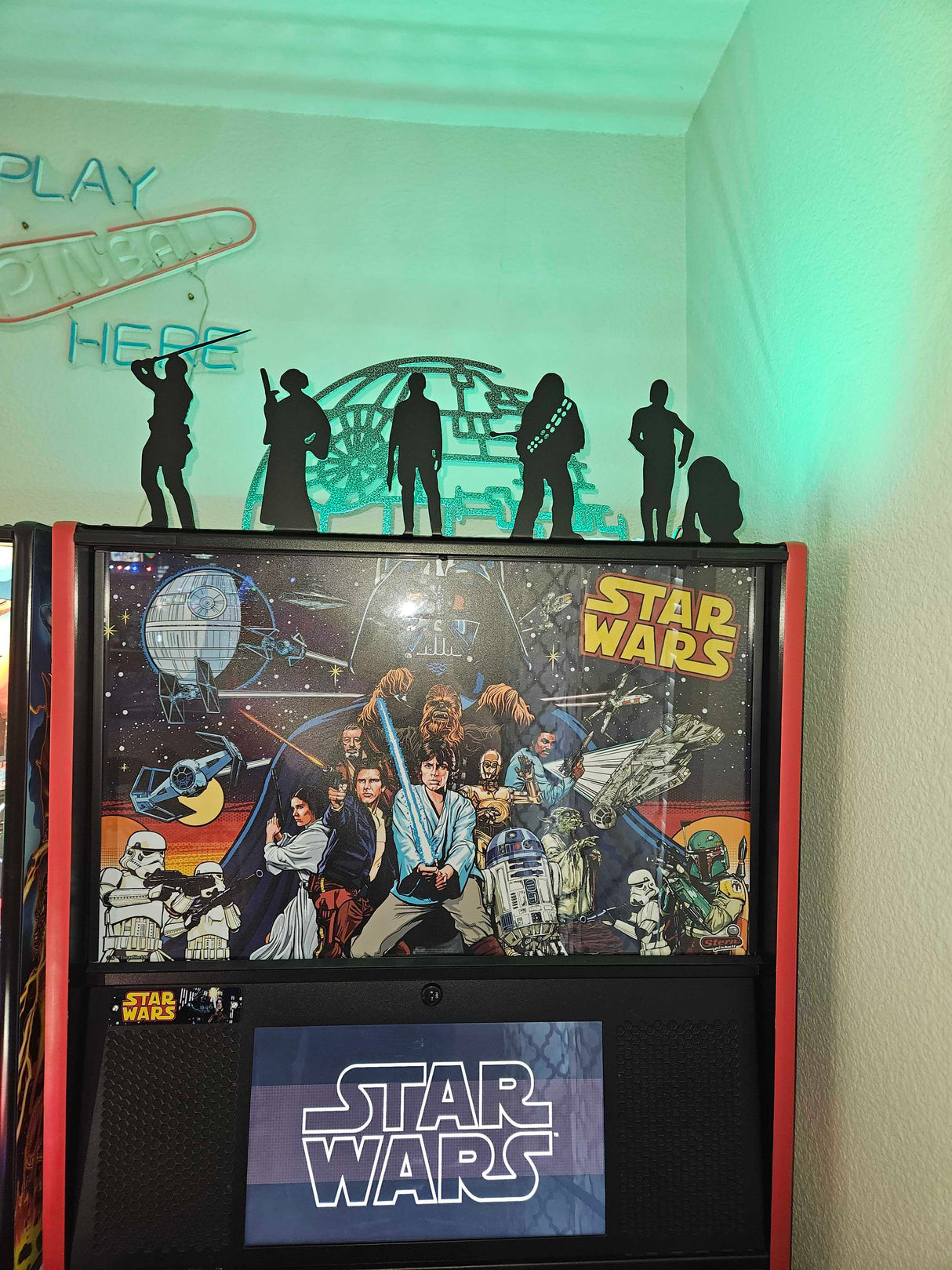Star Wars Fall of the Empire Pinball Silhouette Topper