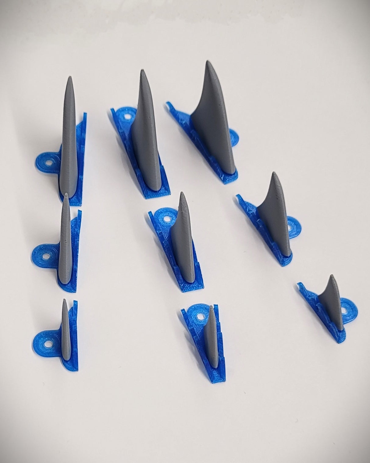 Jaws Pinball Shark Fins With Wave Mount Set