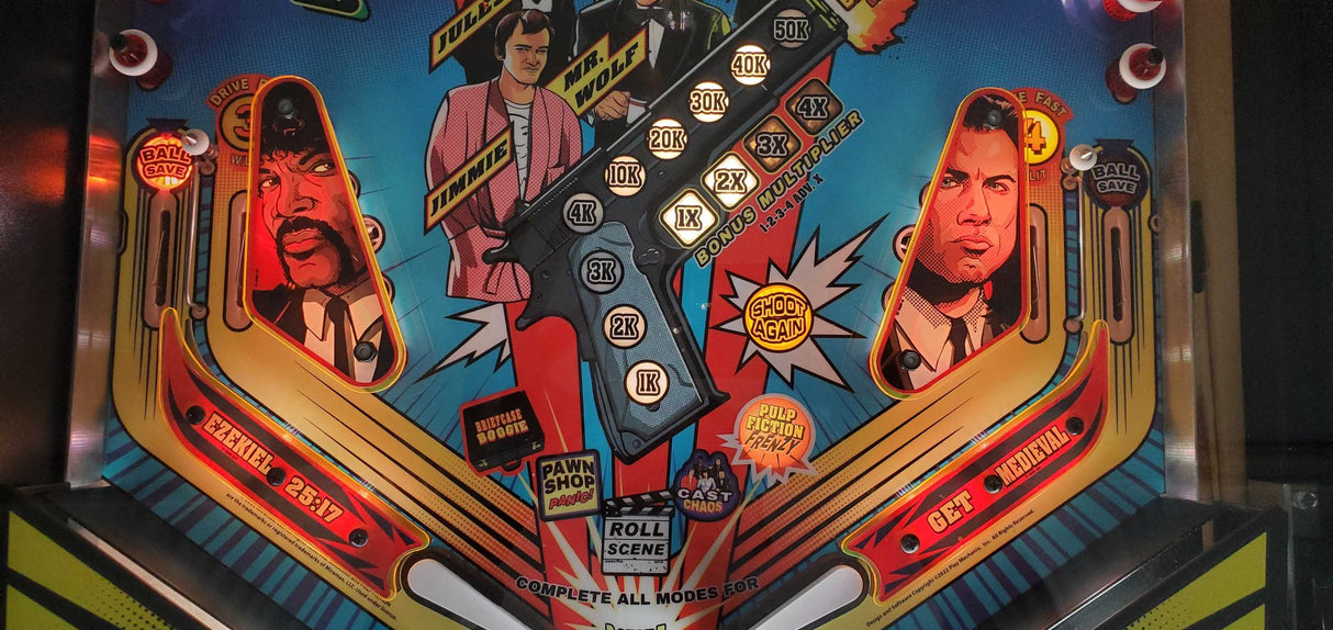 Pulp Fiction Pinball Plastic Protectors