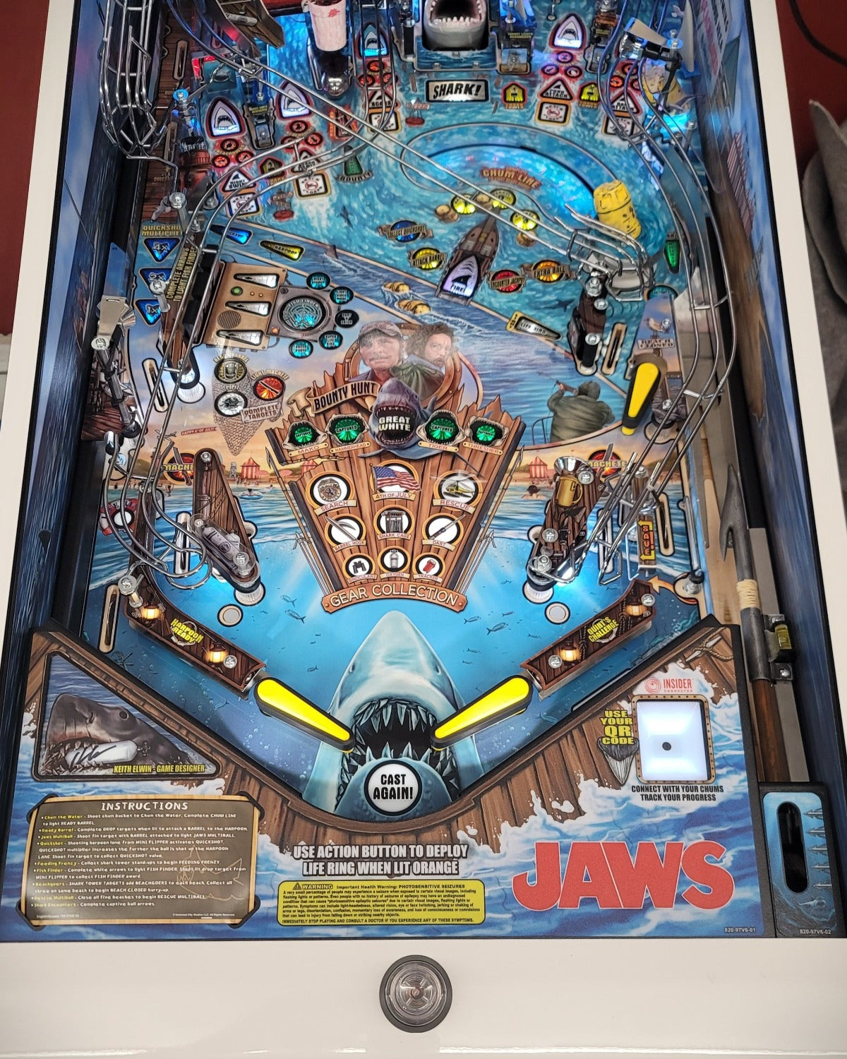 Jaws Pinball Harpoon Shooter Lane Mod