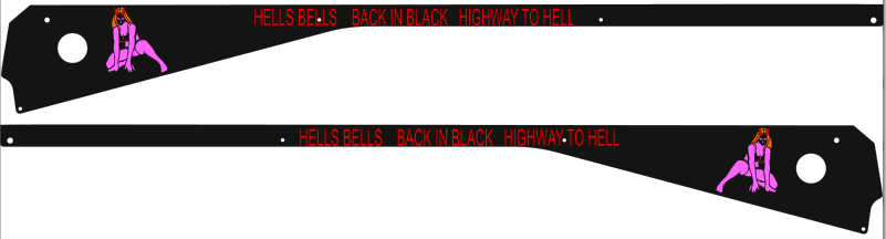 AC/DC Pinball Luci Side Rail Armor