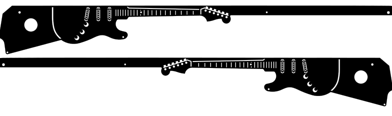 Aerosmith Pinball Guitar Side Rail Armor