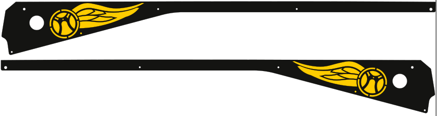 Aerosmith Pinball Logo Side Rail Armor