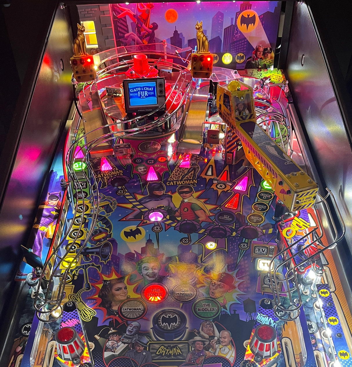 Batman 66 Pinball Backboard Illumination