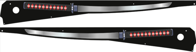 Deadpool Pinball Sword Side Rail Armor