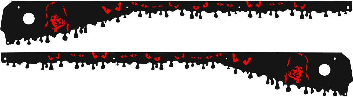 Elvira House of Horrors Pinball Eyes Side Rail Armor