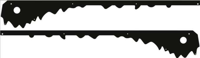 Elvira House of Horrors Pinball Side Rail Armor