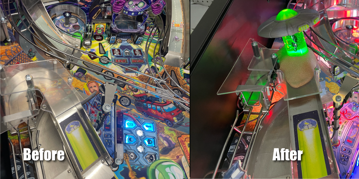 Side by side before and after of UFO Pro variant.