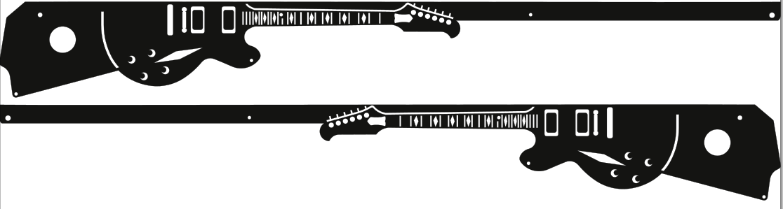 Foo Fighters Pinball Guitar No.1 Side Rail Armor