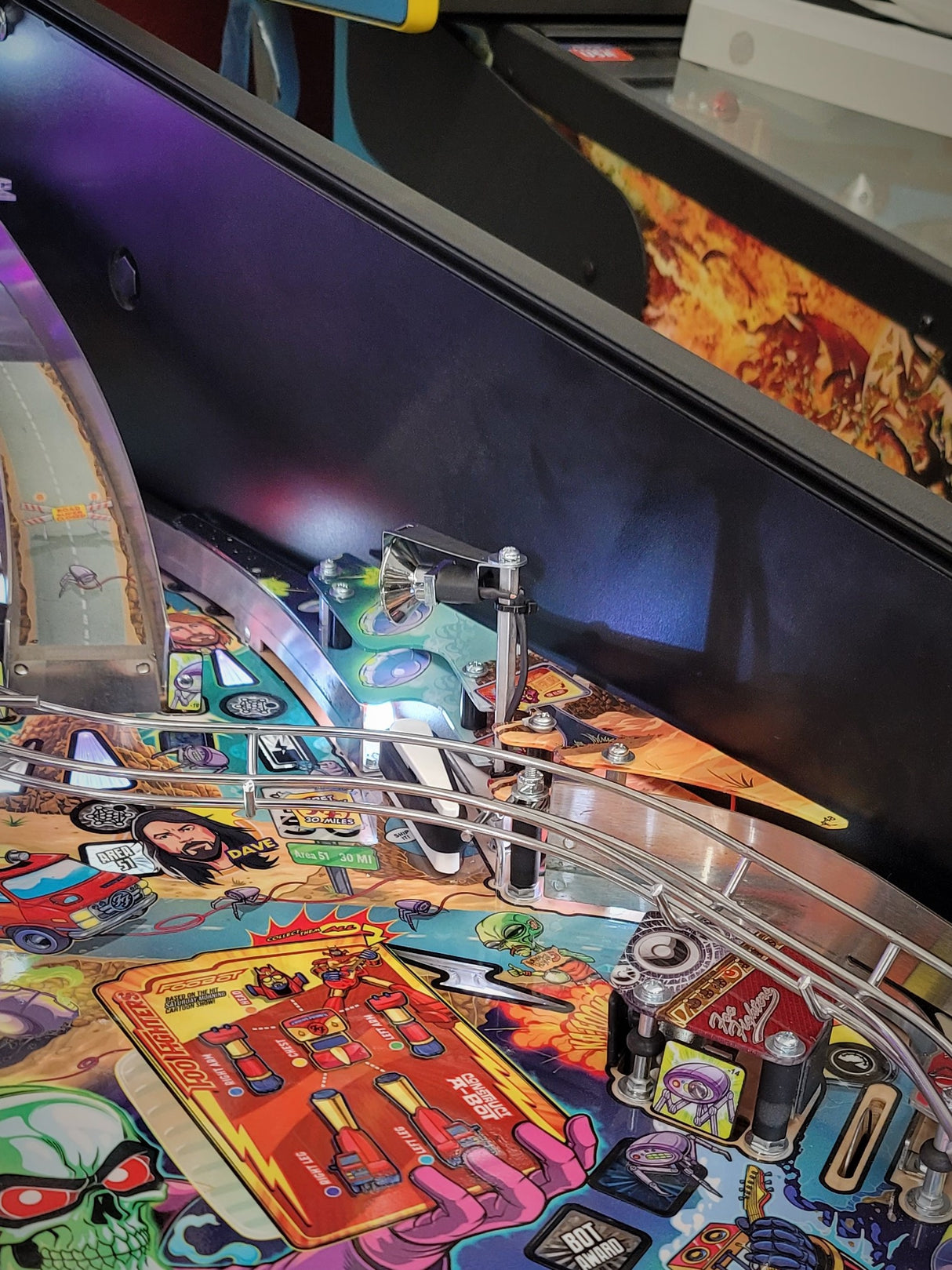 Foo Fighters Pinball Ray Gun Spotlight Replacement