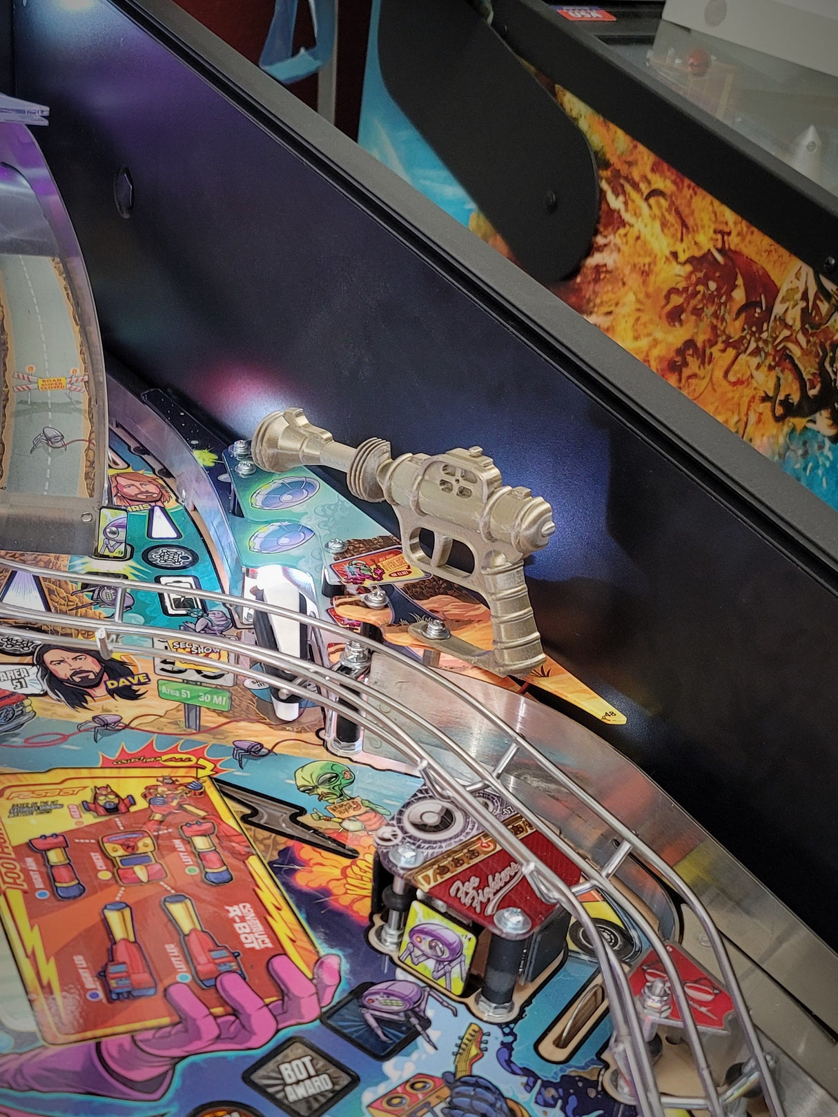 Foo Fighters Pinball Ray Gun Spotlight Replacement