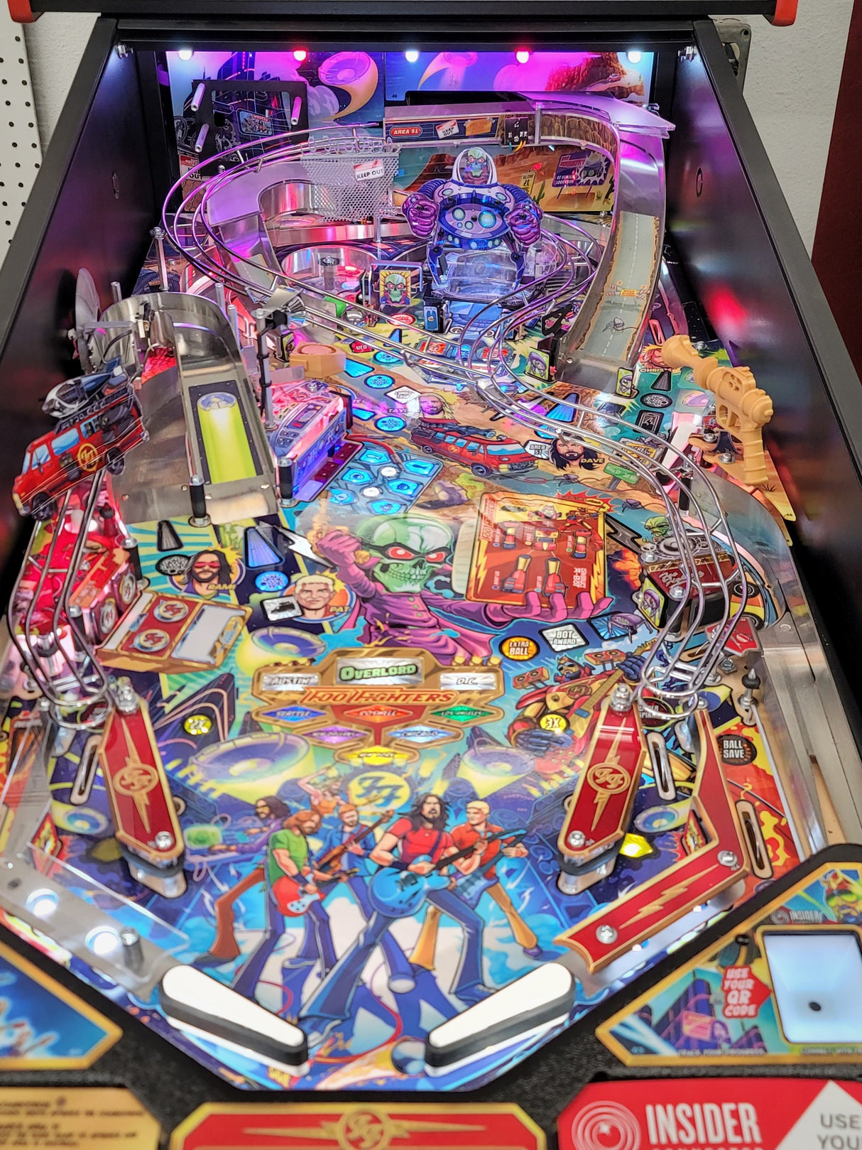 Foo Fighters Pinball Ray Gun Spotlight Replacement