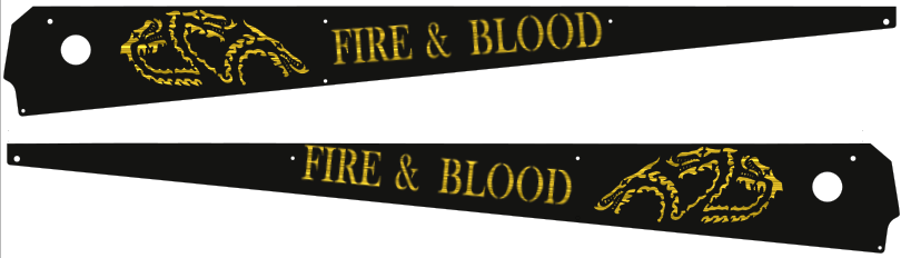 Game of Thrones Pinball Side Rail Armor