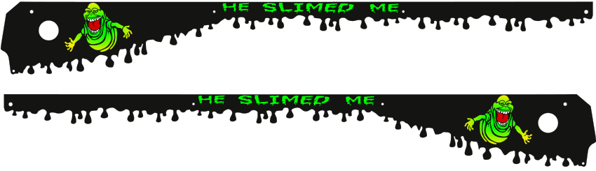 Ghostbusters Pinball Slimer Side Rail Armor