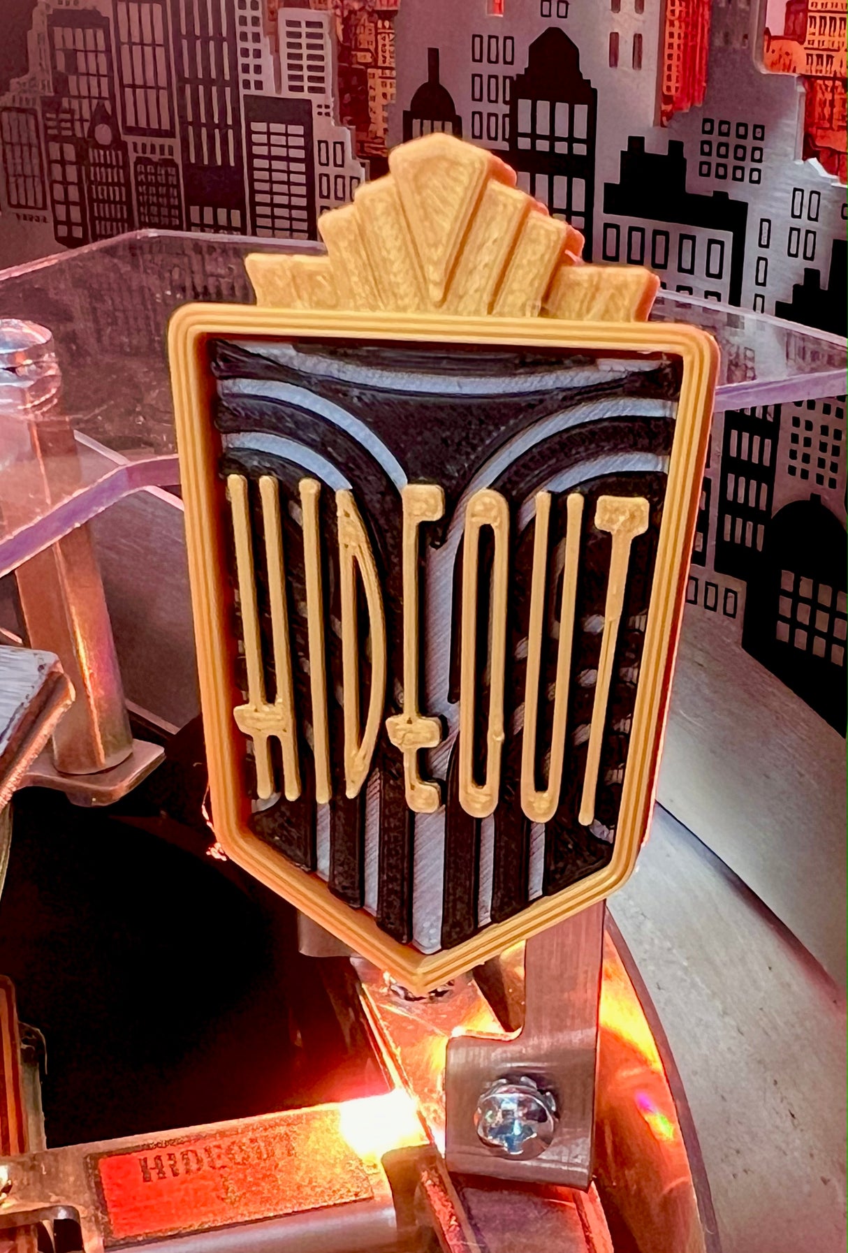 Godfather Pinball Hideout Scoop Sign