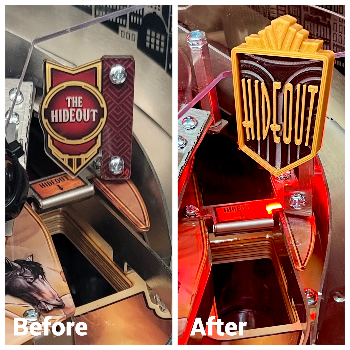 Godfather Pinball Hideout Scoop Sign