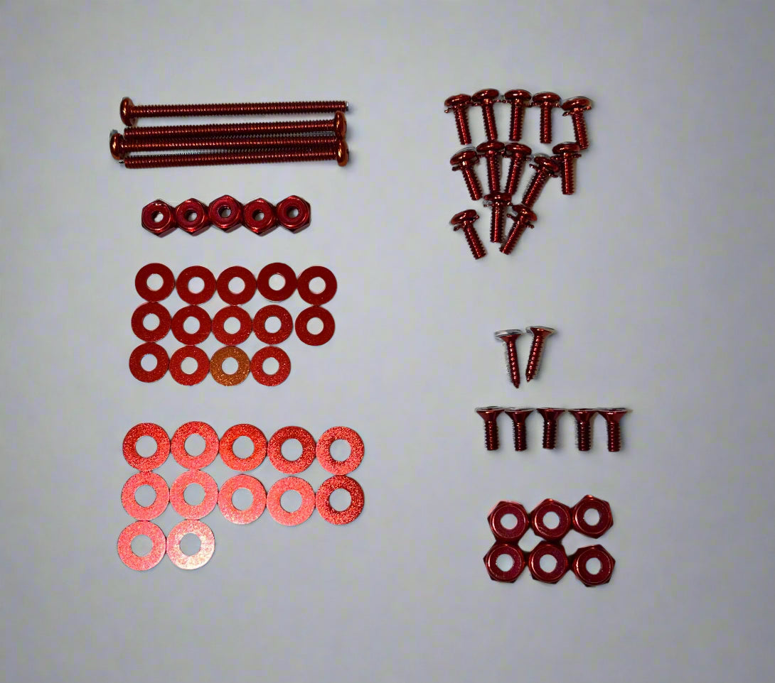 pinball hardware red anodized