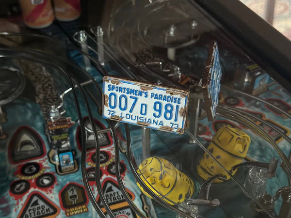 Jaws Pinball License Plate Mod