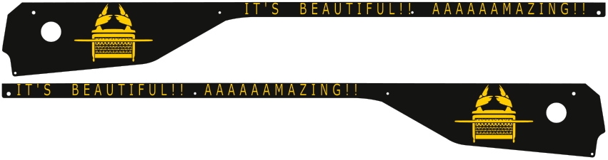 Indiana Jones Pinball Side Rail Armor