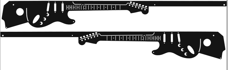 Iron Maiden Pinball Guitar Side Rail Armor