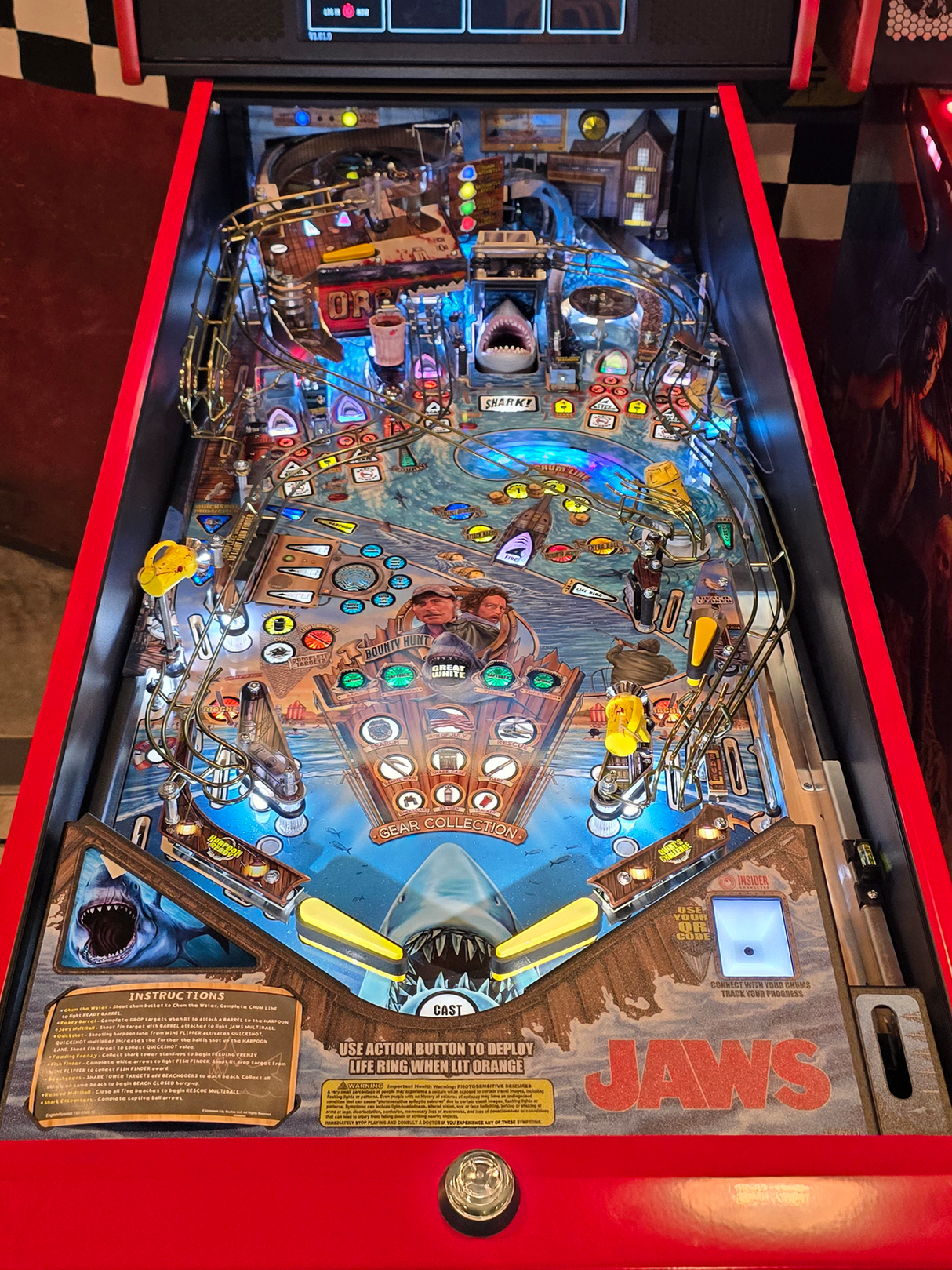 Jaws Pinball Dive Lights