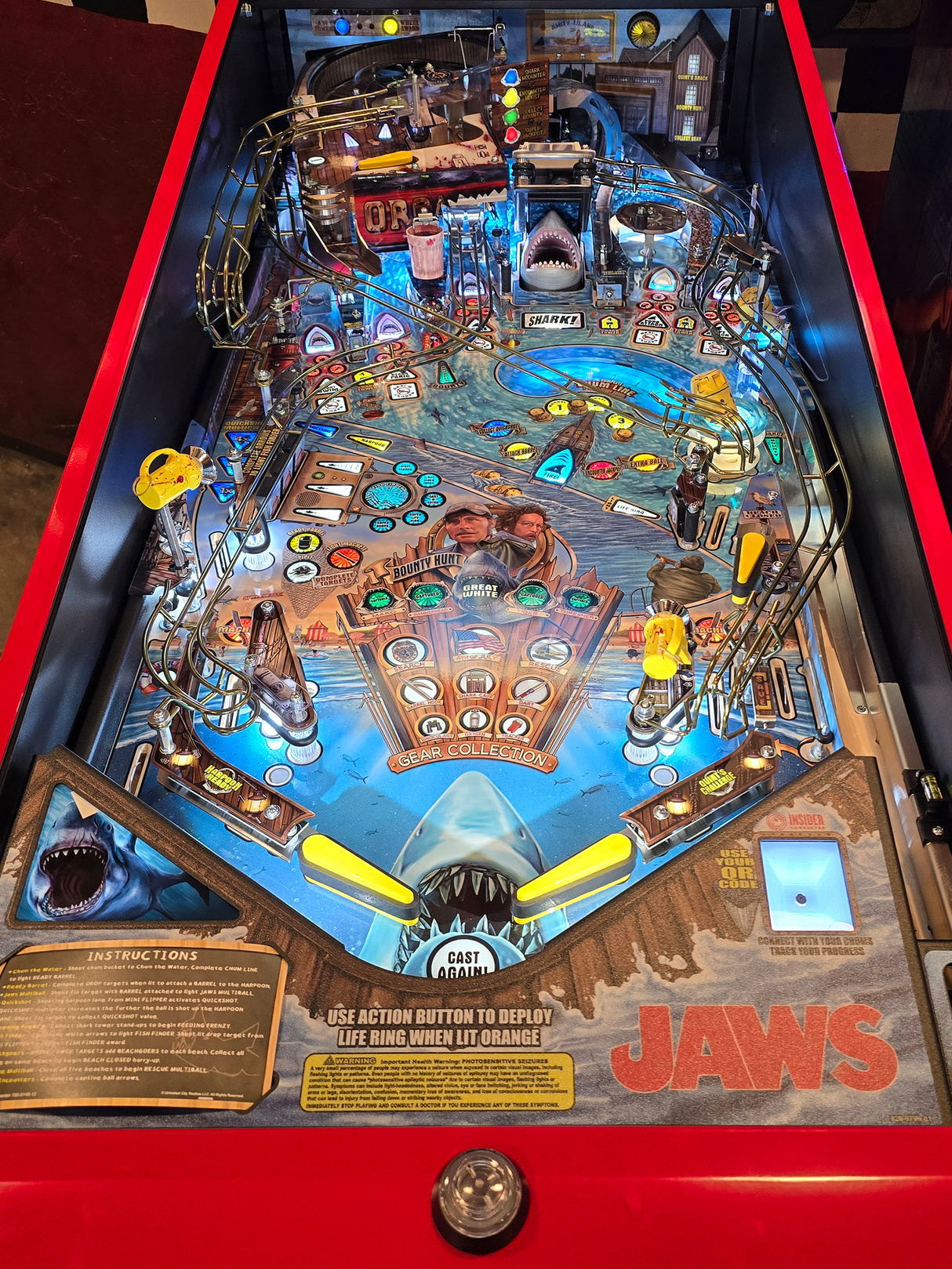 Jaws Pinball Dive Lights
