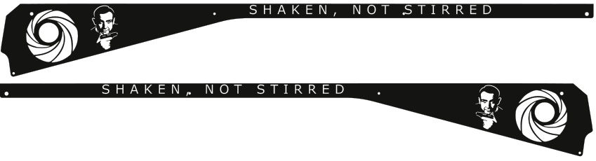 James Bond 007 Pinball Face Side Rail Armor