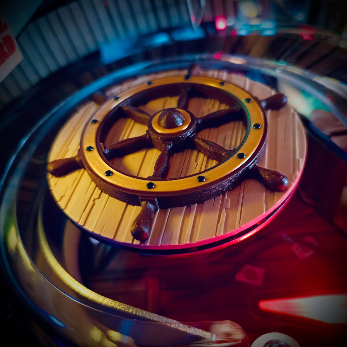 Jaws Pinball Ship's Wheel Mod