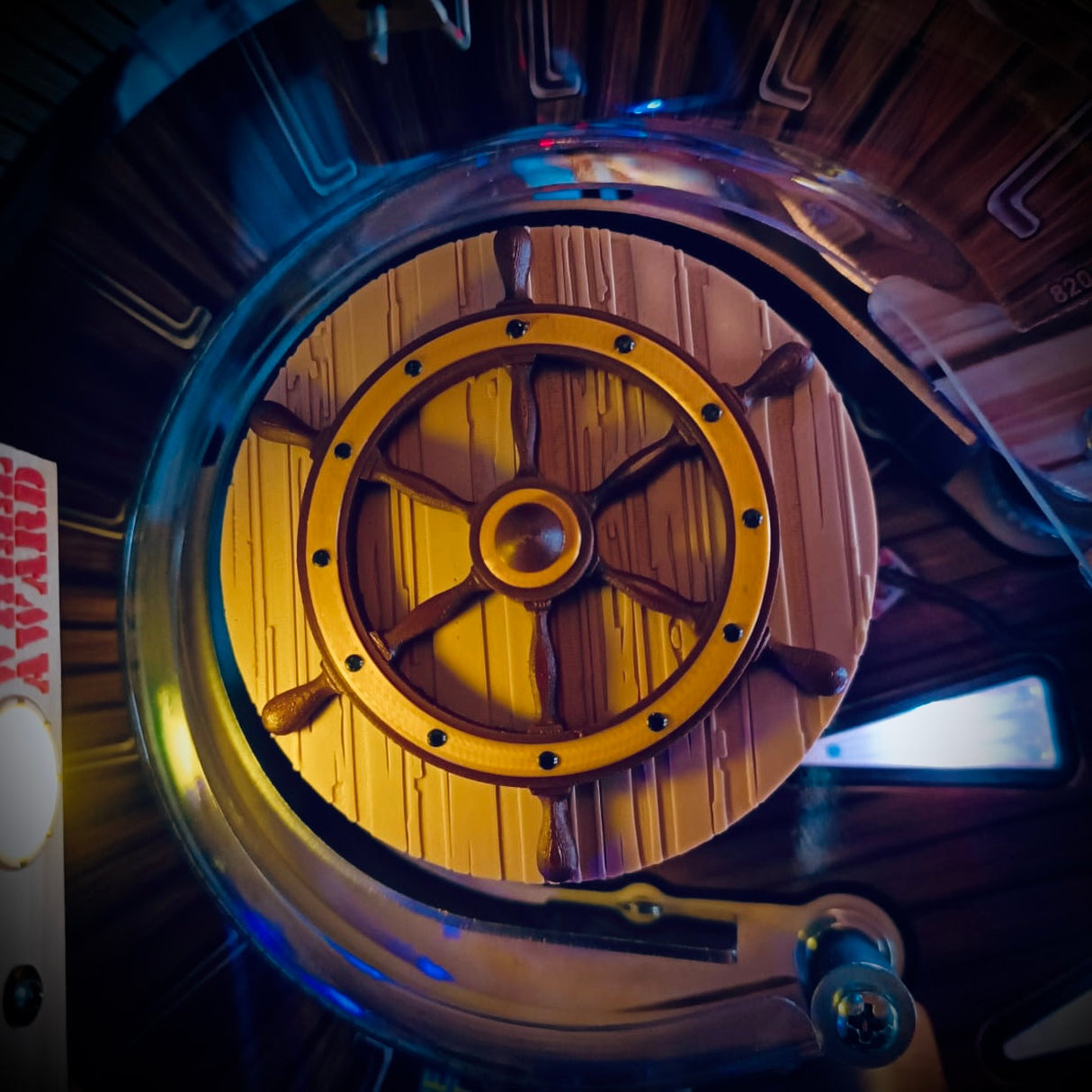 Jaws Pinball Ship's Wheel Mod