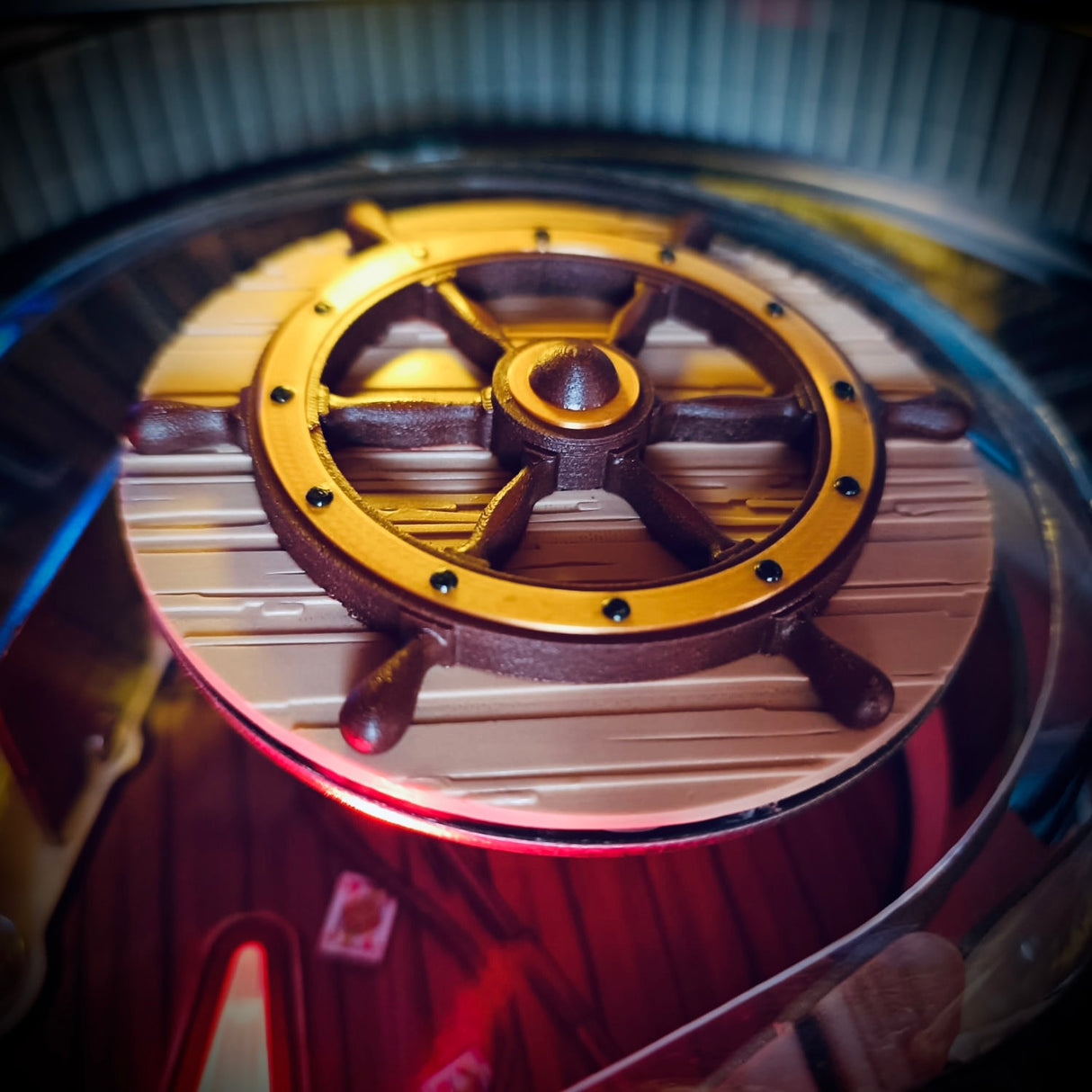 Jaws Pinball Ship's Wheel Mod