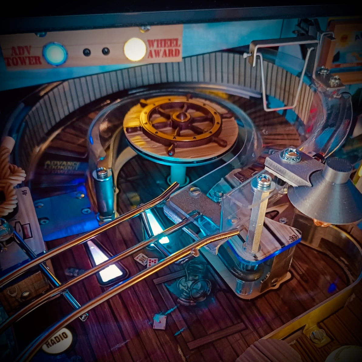 Jaws Pinball Ship's Wheel Mod