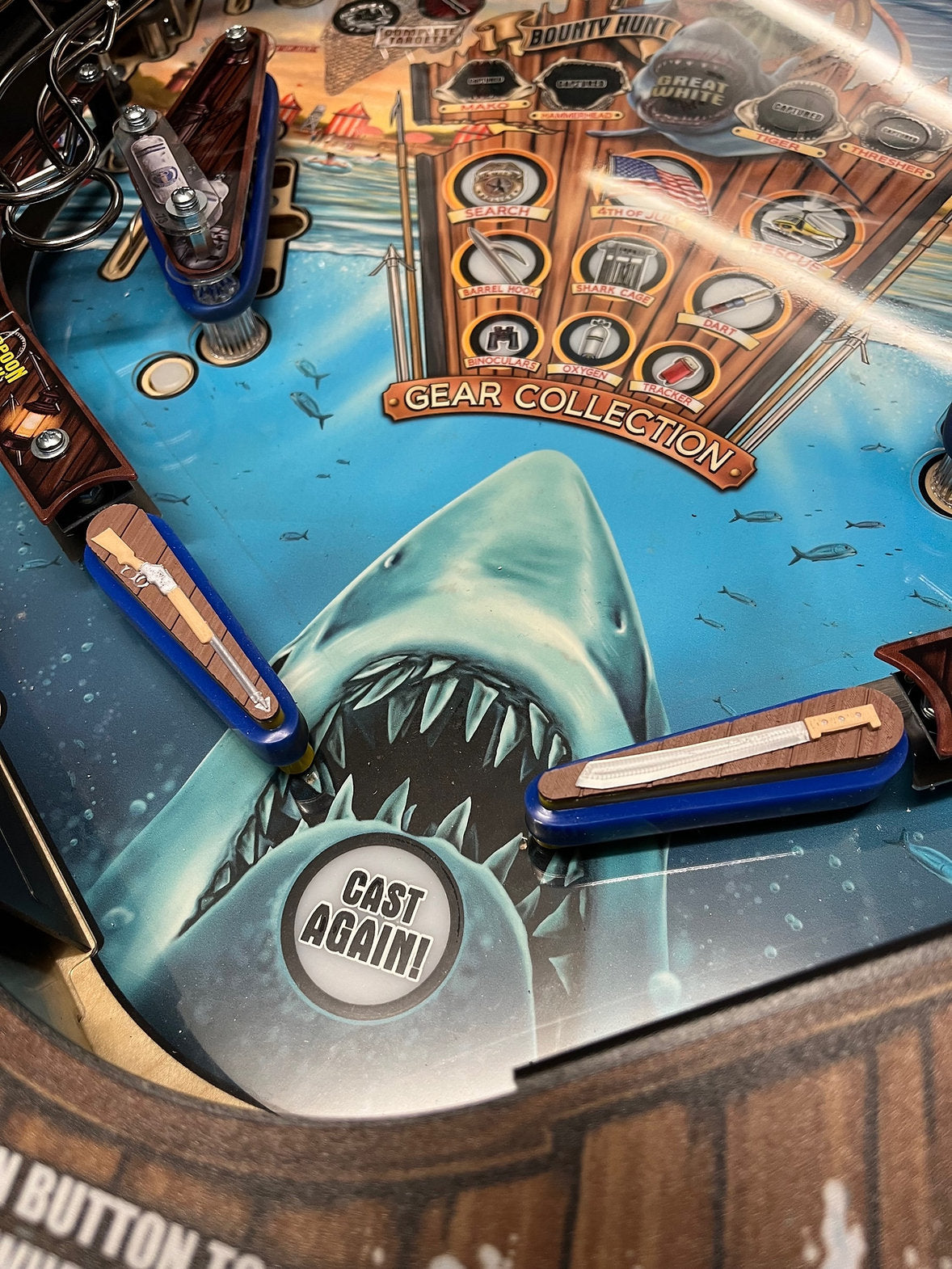Jaws Pinball Flipper Bat Toppers
