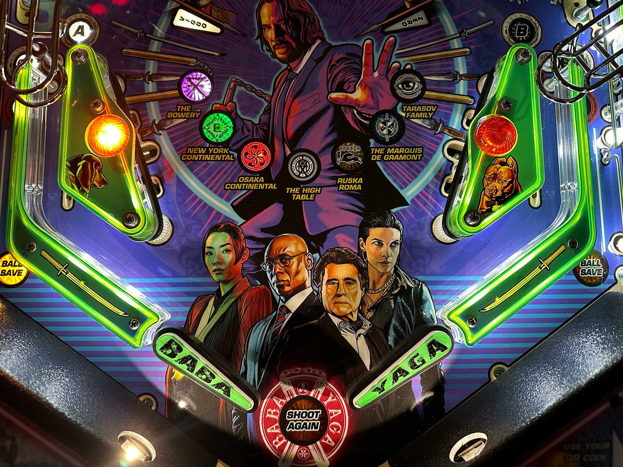 John Wick Pinball Flipper Bat Toppers