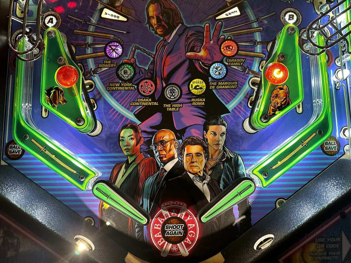 John Wick Pinball Flipper Bat Toppers
