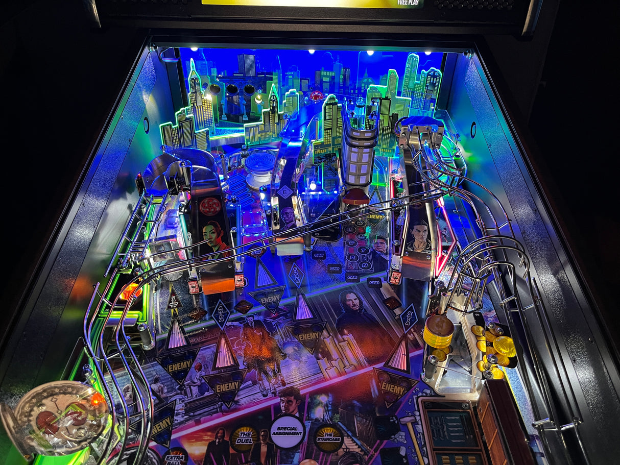 John Wick Pinball Backboard Illumination