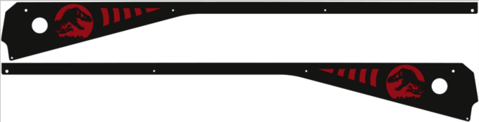 Jurassic Park Pinball T-Rex Side Rail Armor