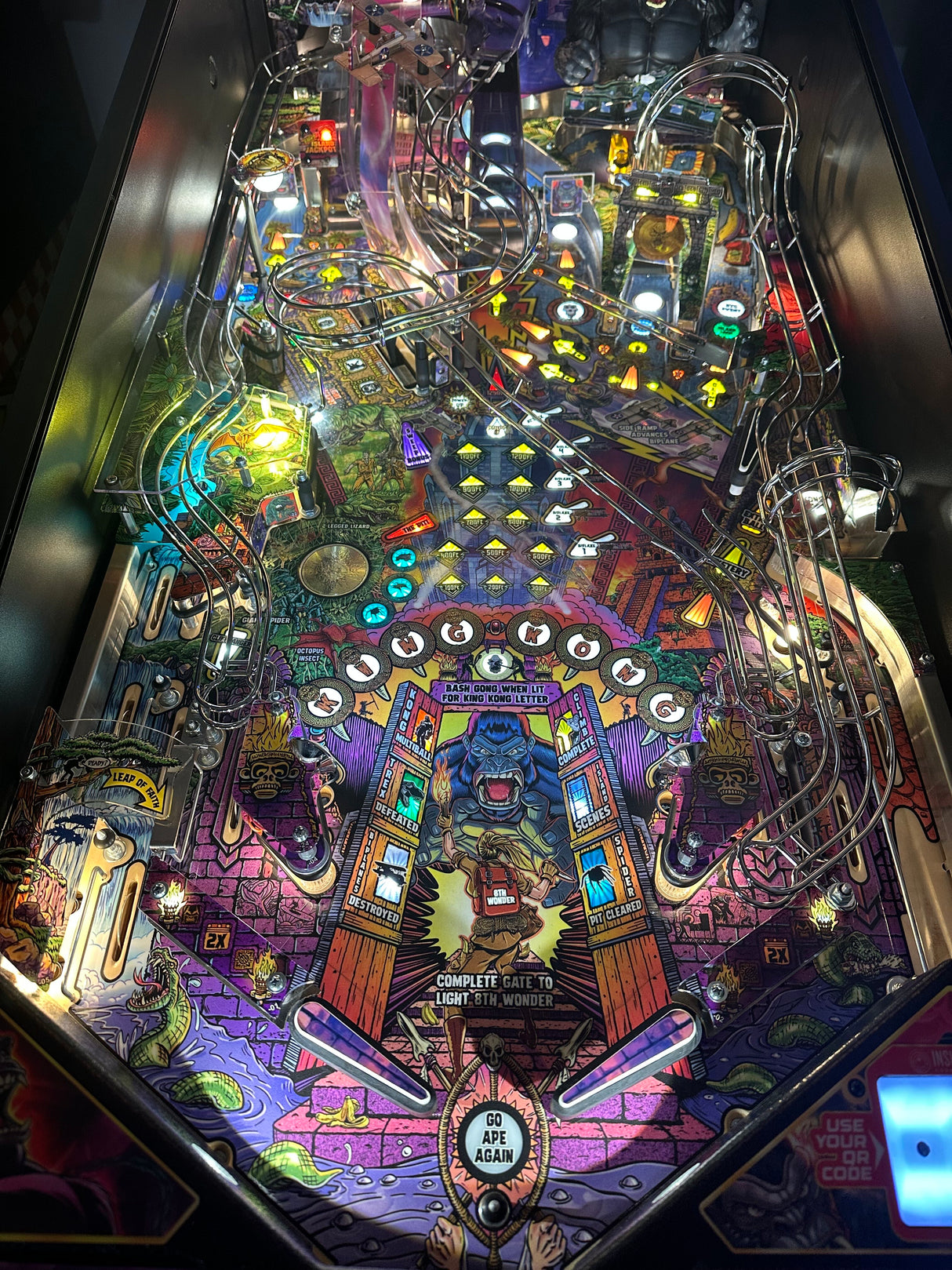 King Kong Pinball Flipper Bat Toppers