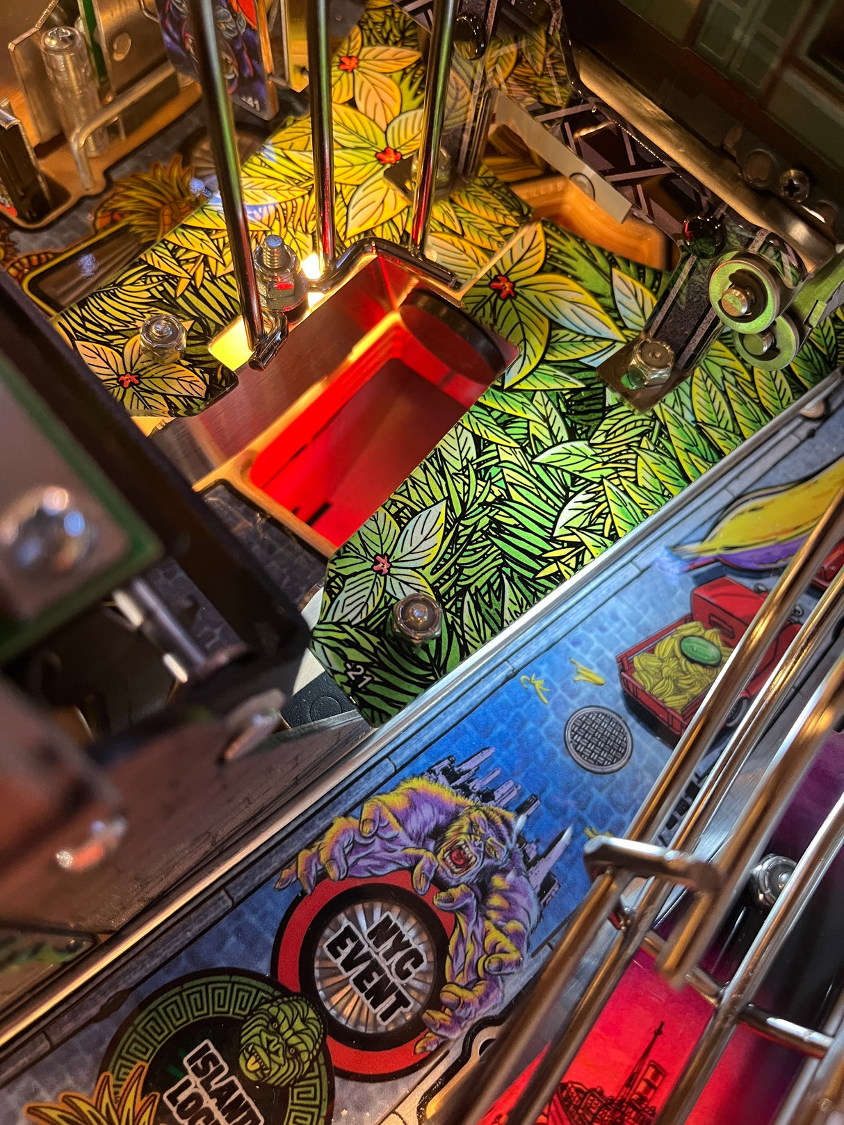 King Kong Pinball Island Scene Scoop Illumination