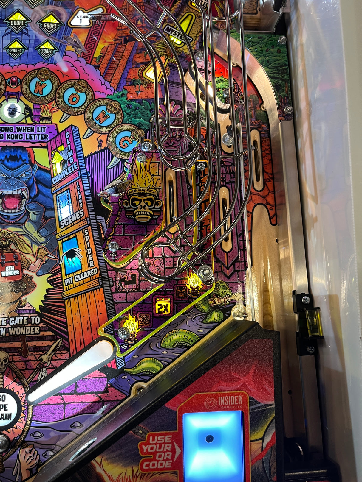 King Kong Pinball Yellow Plastic Protectors