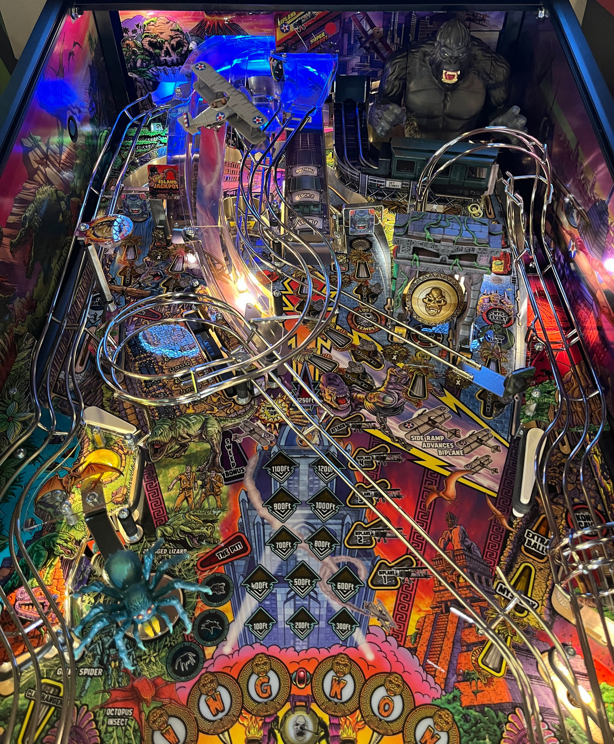 King Kong Pinball Ramp Illumination