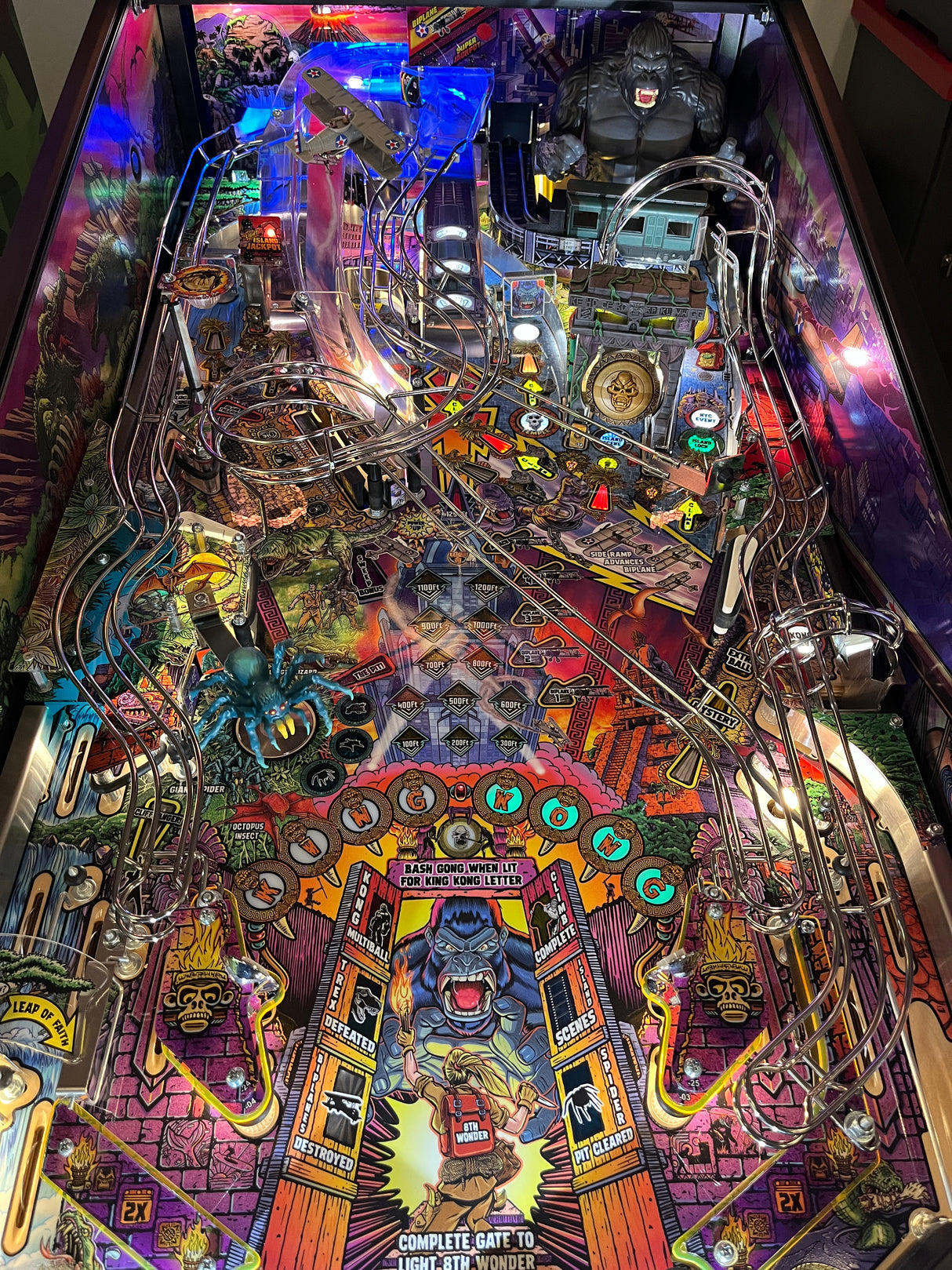King Kong Pinball Ramp Illumination