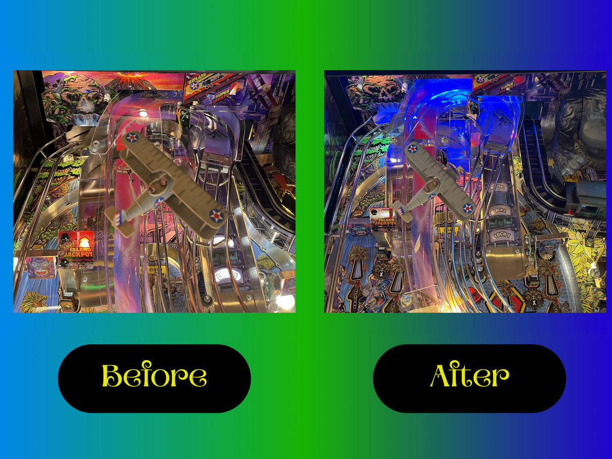 King Kong Pinball Ramp Illumination