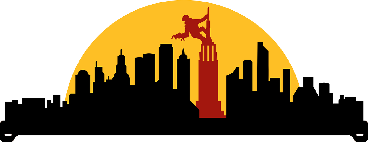 King Kong Pinball Silhouette Topper