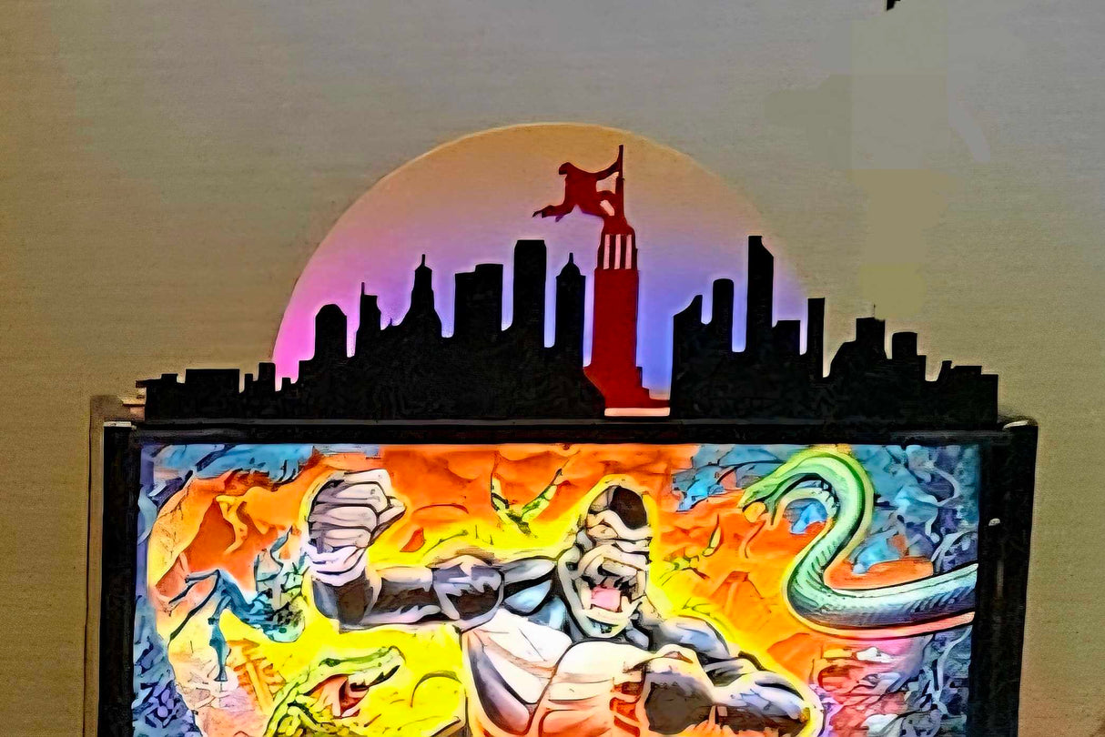 King Kong Pinball Silhouette Topper