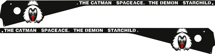 Kiss Pinball Face Side Rail Armor