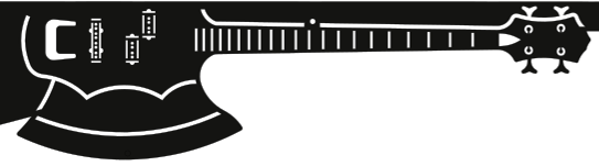 Kiss Pinball Guitar Side Rail Armor