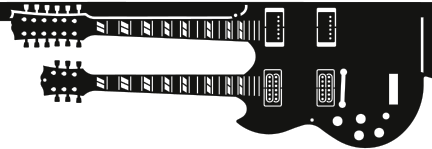 Led Zeppelin Pinball Guitar Side Rail Armor