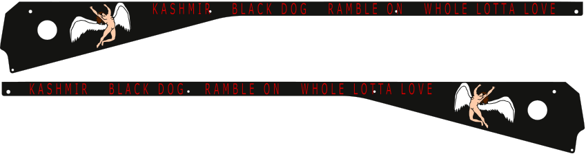 Led Zeppelin Pinball Icarus Side Rail Armor