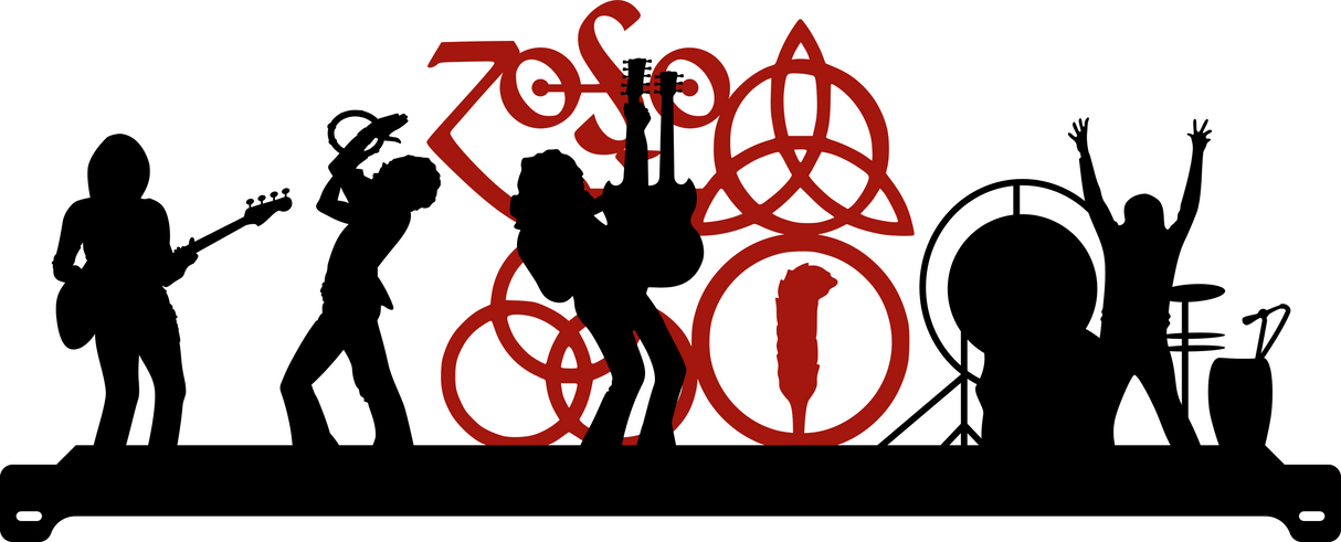 Led Zeppelin Pinball Silhouette Topper